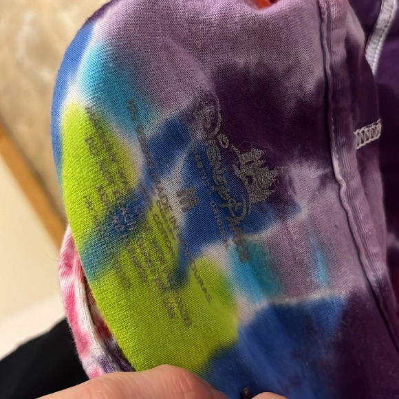 Tie-dye long sleeve thin hooded shirt with Mickey Mouse on front - Picture 4 of 4